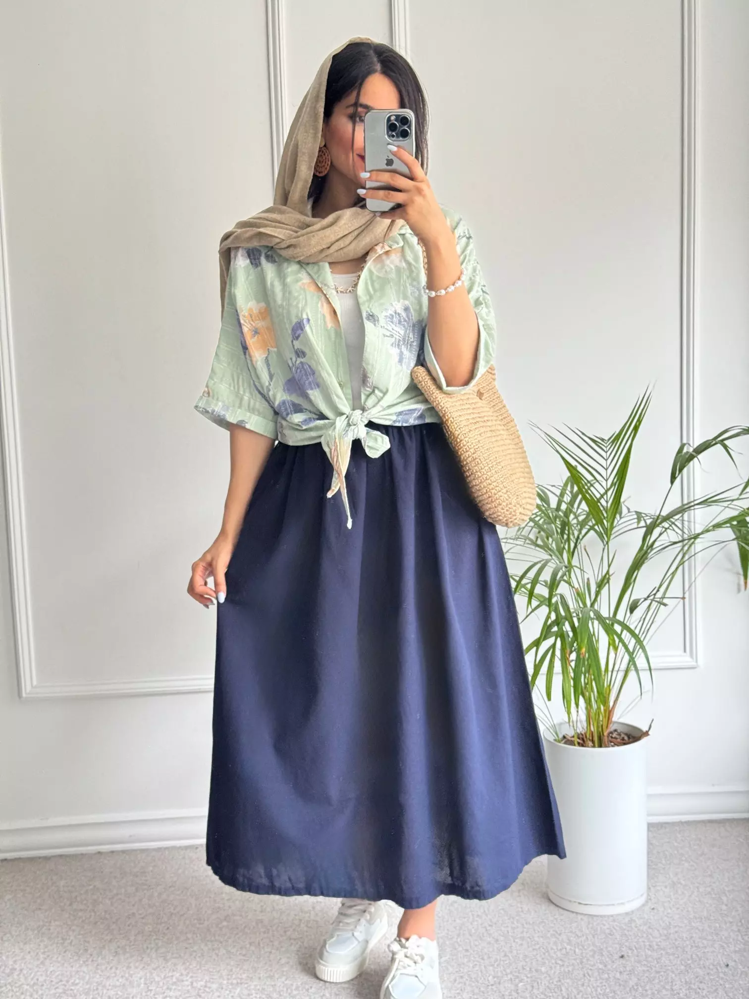 شومیز گره ای گندم
